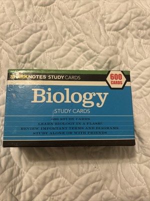 SparkNotes Study Cards Ser.: Biology by SparkNotes Staff (2004, Cards,Flash...