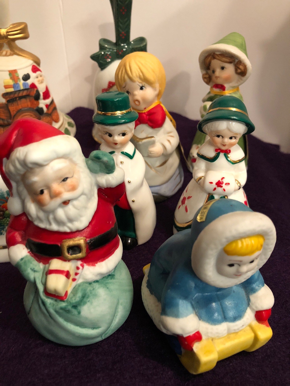 Christmas Bells Santa Claus Carolers Sledding A Lot Of 16