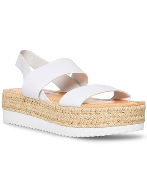 

MADDEN GIRL Женские белые туфли на танкетке 1-1/2 дюйма с ремешком на пятке MADDEN GIRL 9,5 м, Белый, BOWI01J1