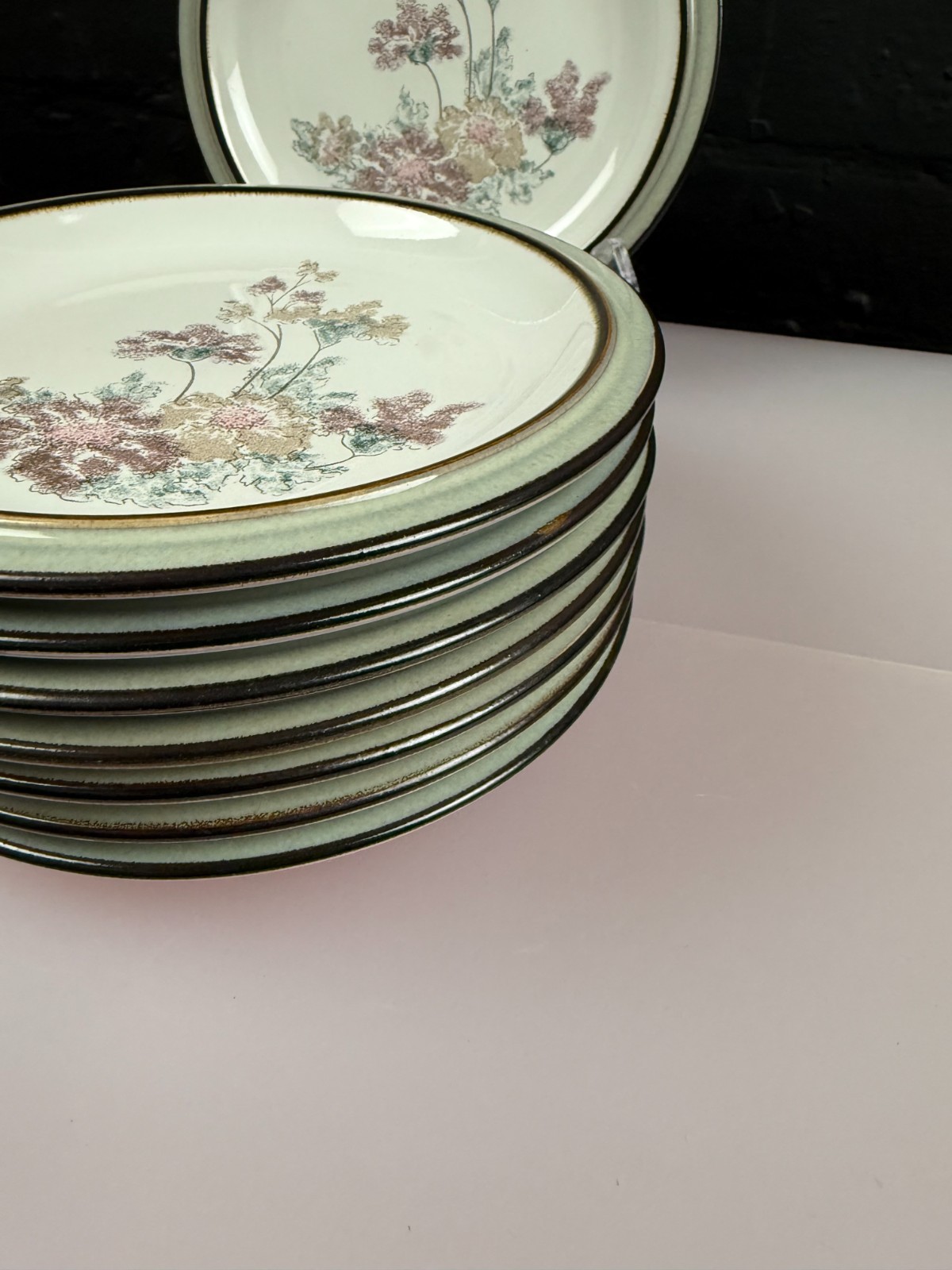 Denby Romance Salad Plates 18.5 cm ( 7.25" ) Wide Set of 8