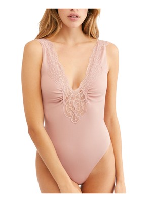 

Женское розовое боди FREE PEOPLE, Розовый