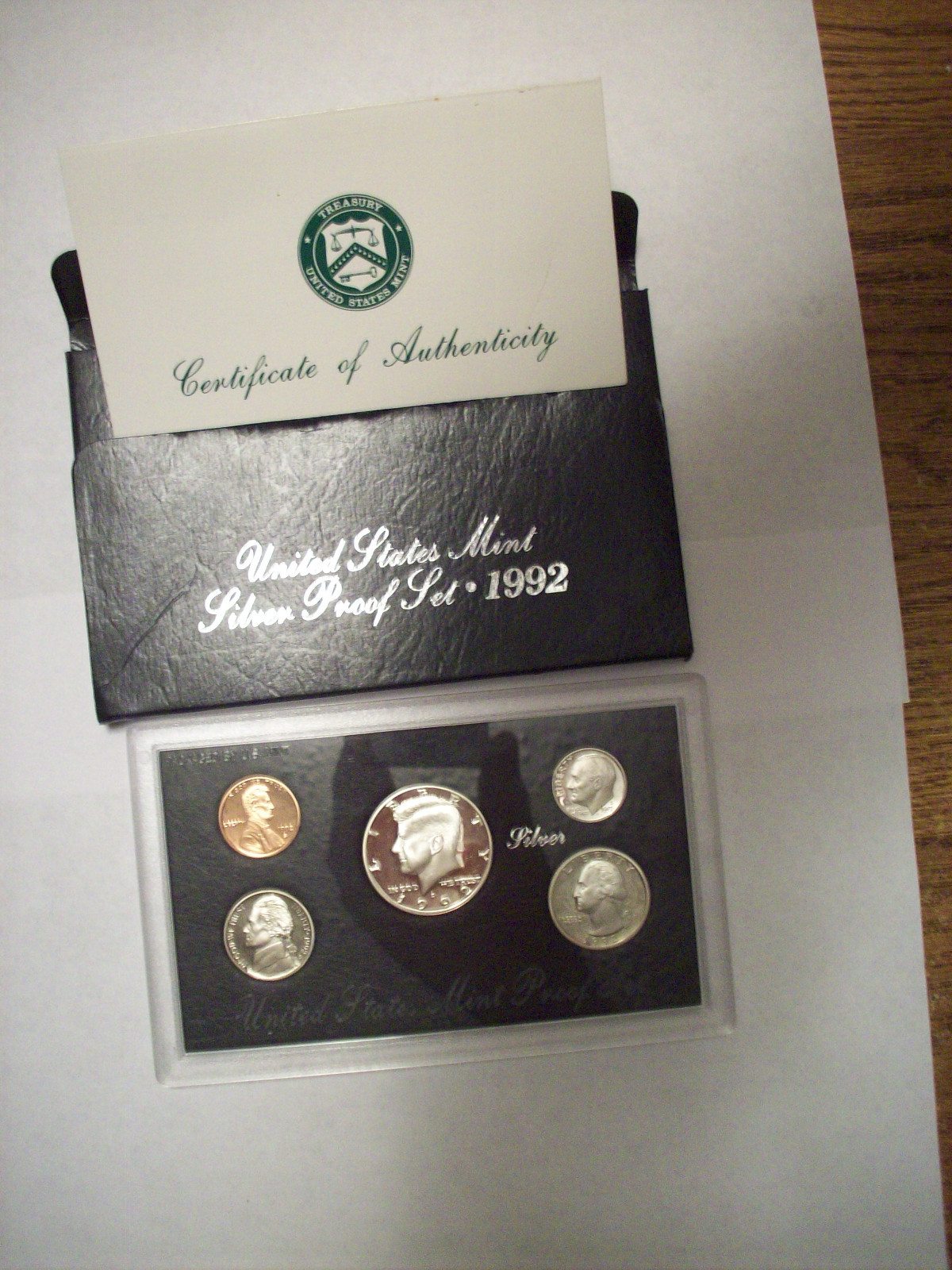 1992 S Silver proof set doubled die Kennedy half dollar ddo error New Discovery