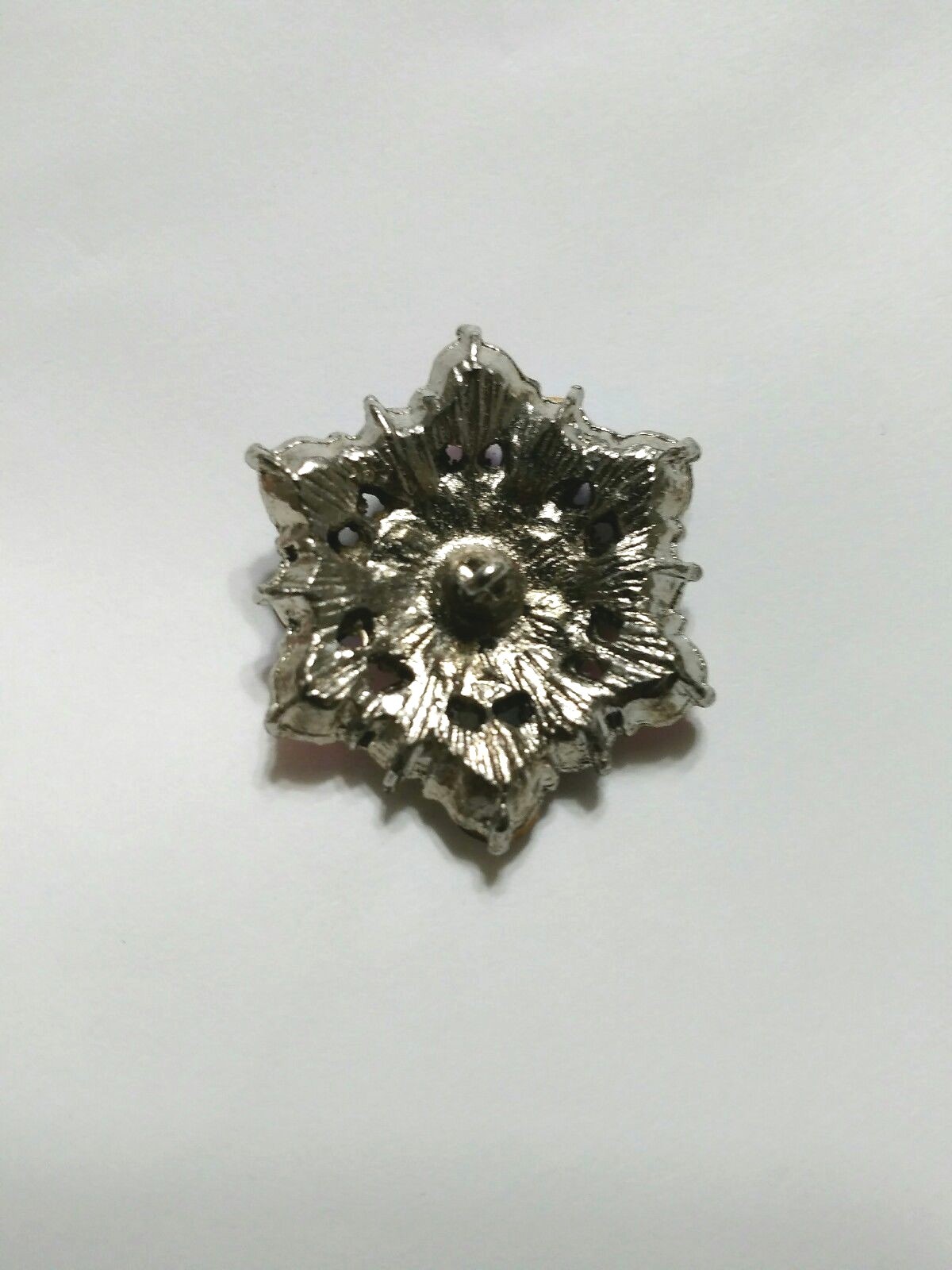 Buttons Vintage Multi Color Stones Lot of Three Colorful