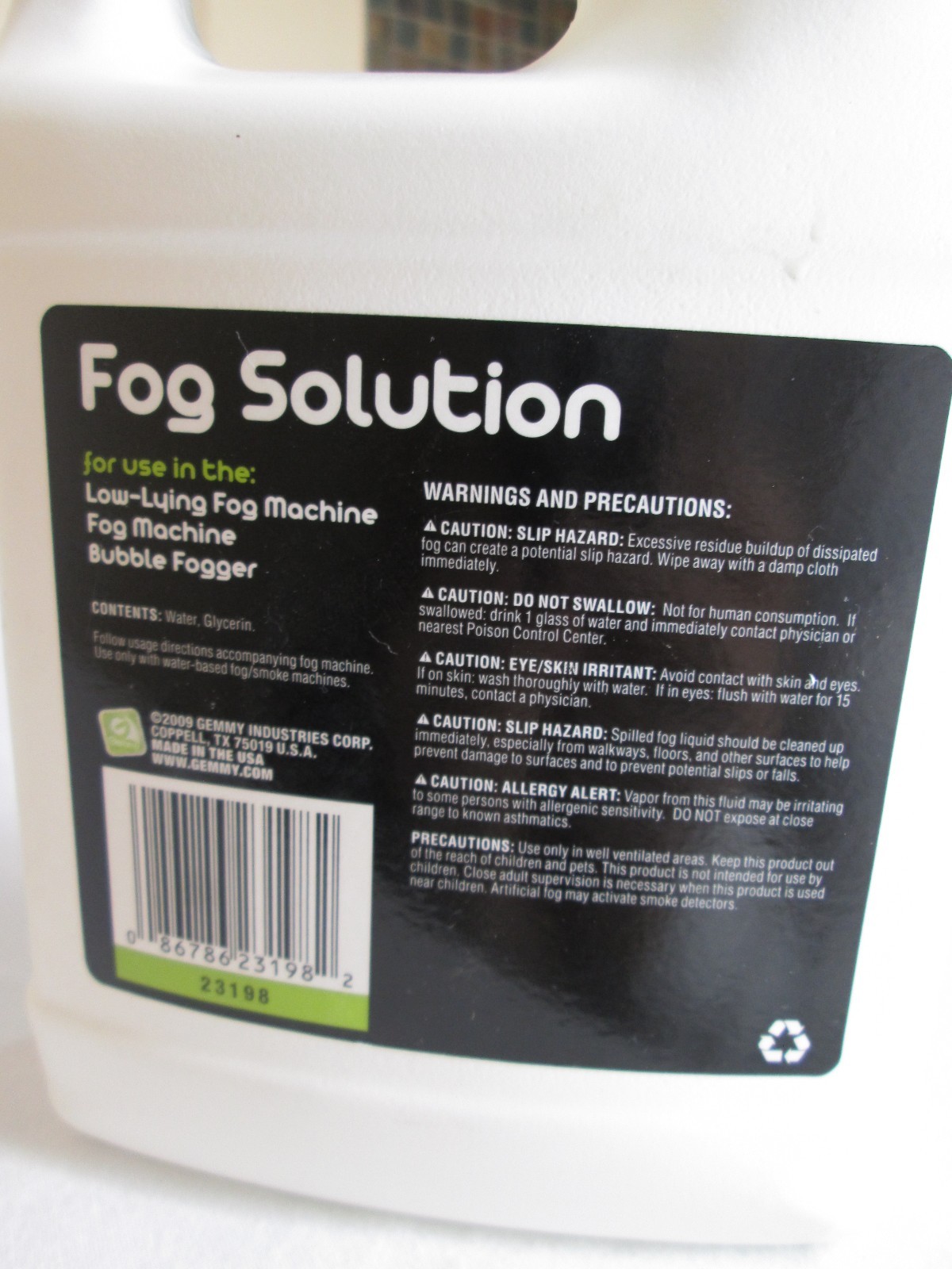 Fog Solution 32 oz 23198 Fog Machine Quart Halloween Special Effects Free Ship