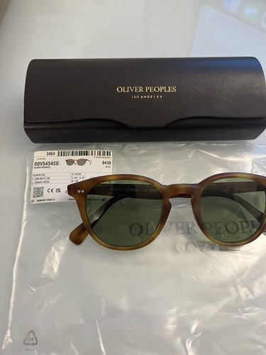 Pre-owned Oliver Peoples Desmon Sun 48mm Semi-matte Lbr /green Msrp$545 Cumberbatch's Fav