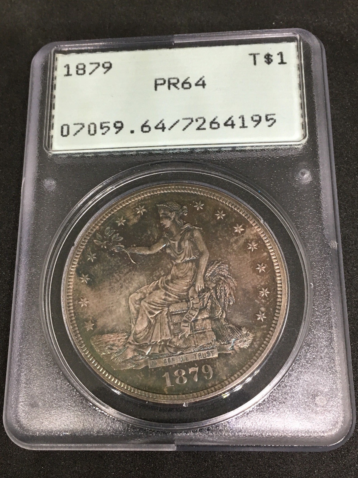 1879 Trade $ PCGS PROOF 64 - Desirable Proof Trade Dollar, Nicely Toned