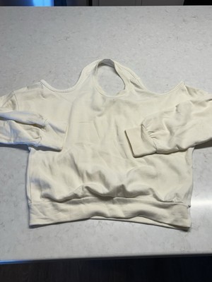 LANSTON || Halter Pullover in Ivory Size Large