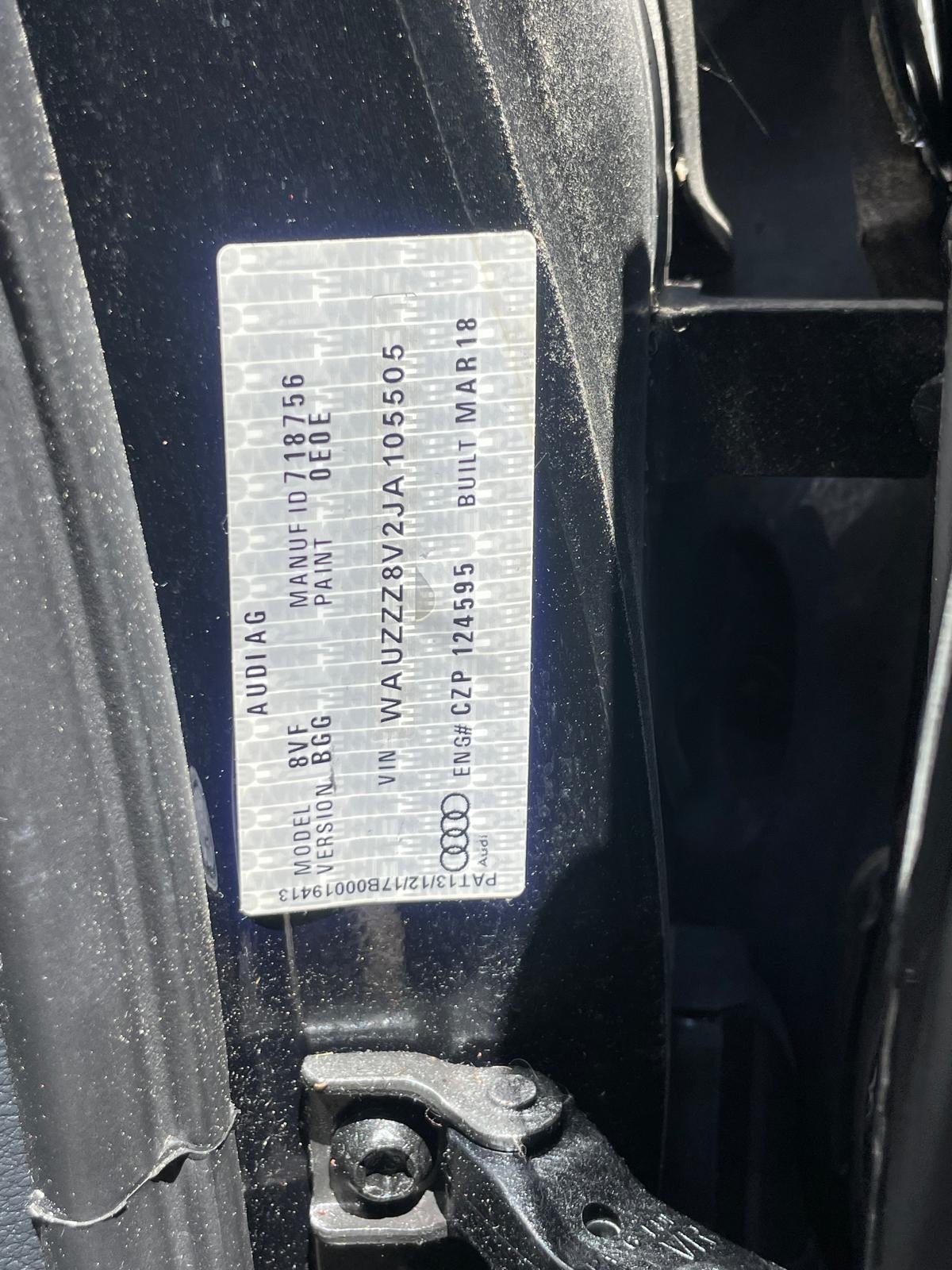 AUDI A3 8V 03/2013-10/2020 LEFT REAR UPPER CONTROL ARM - thumbnail 8