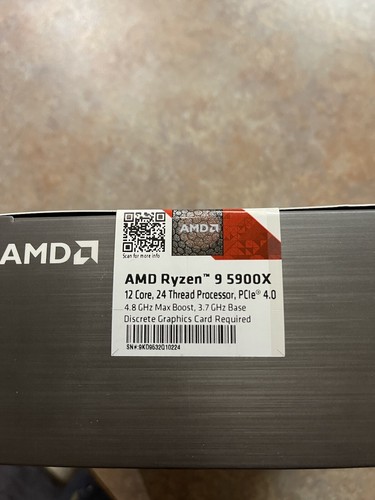 AMD Ryzen 9 5900X 12-core 24-thread Desktop Processor - 12 AMD Ryzen 9 5900X 12-core 24-thread Desktop Processor - 12