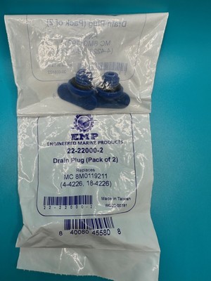 EMP Mercruiser Drain Plug - replaces MC 8M0119211 Pack 2