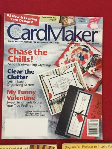 Lot of 7 CardMaker Magazines 06, 08 Handcrafted Greetings By PaperWorks