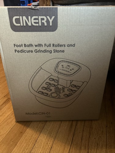 CINERY Foot Spa Bath Massager with Heat, Bubbles, Vibration 