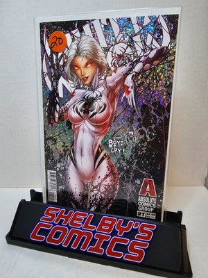 White Widow #1 Absolute Comics Group 2019 NM 2nd PRINT WHITE LOGO PRISM BG