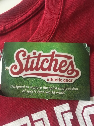 Stitches Athletic Gear Red Portugal Soccer Futbol Short Sleeve Shirt Medium NWT