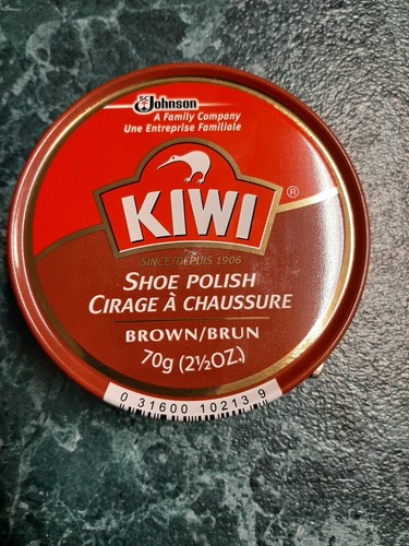 KIWI SHOE POLISH BROWN COLOR PASTE High Gloss Shine & Protection HIGH QUALITY