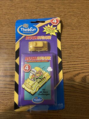 NEW Thinkfun RUSH HOUR Traffic Jam Puzzle SET 4 BOOSTER- Add On Cards & TAXI CAR