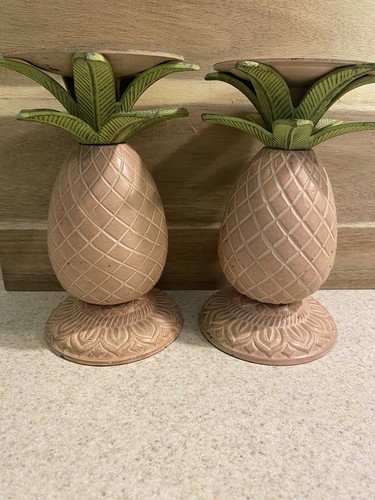 S Faded Pink Set Of 2 Heavy 7&rdquo; Tall Euc