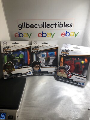 Nerf Micro Shots Overwatch Lot of 3 MEI Torbjorn LUCIO All are NIB Hasbro