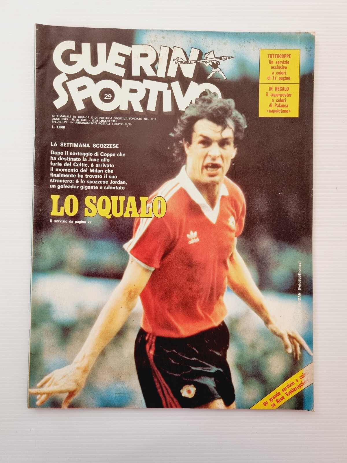 GUERIN SPORTIVO 1981 n 21 con Inserto CALCIOMONDO + Poster BRADY