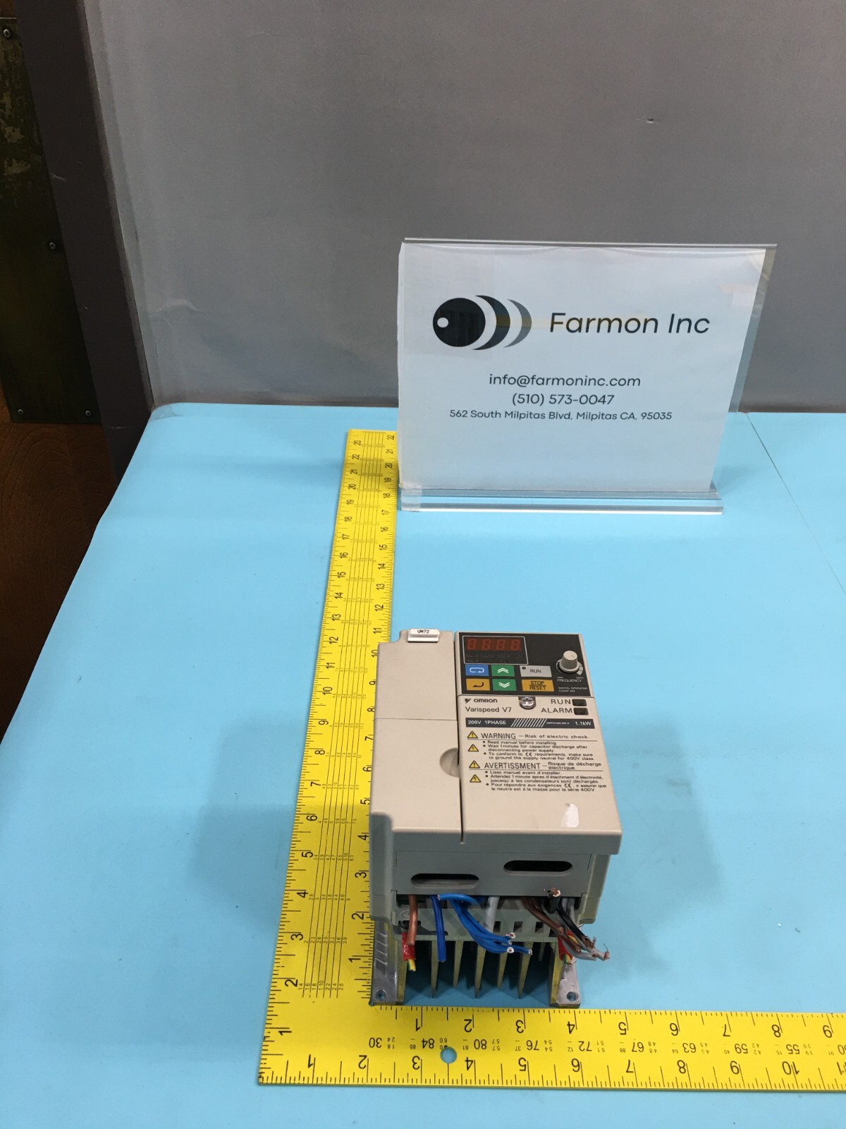 Yaskawa CIMR-V7AZB0P7 Varispeed V7 Compact Sensorless Vector Inverter, 134003