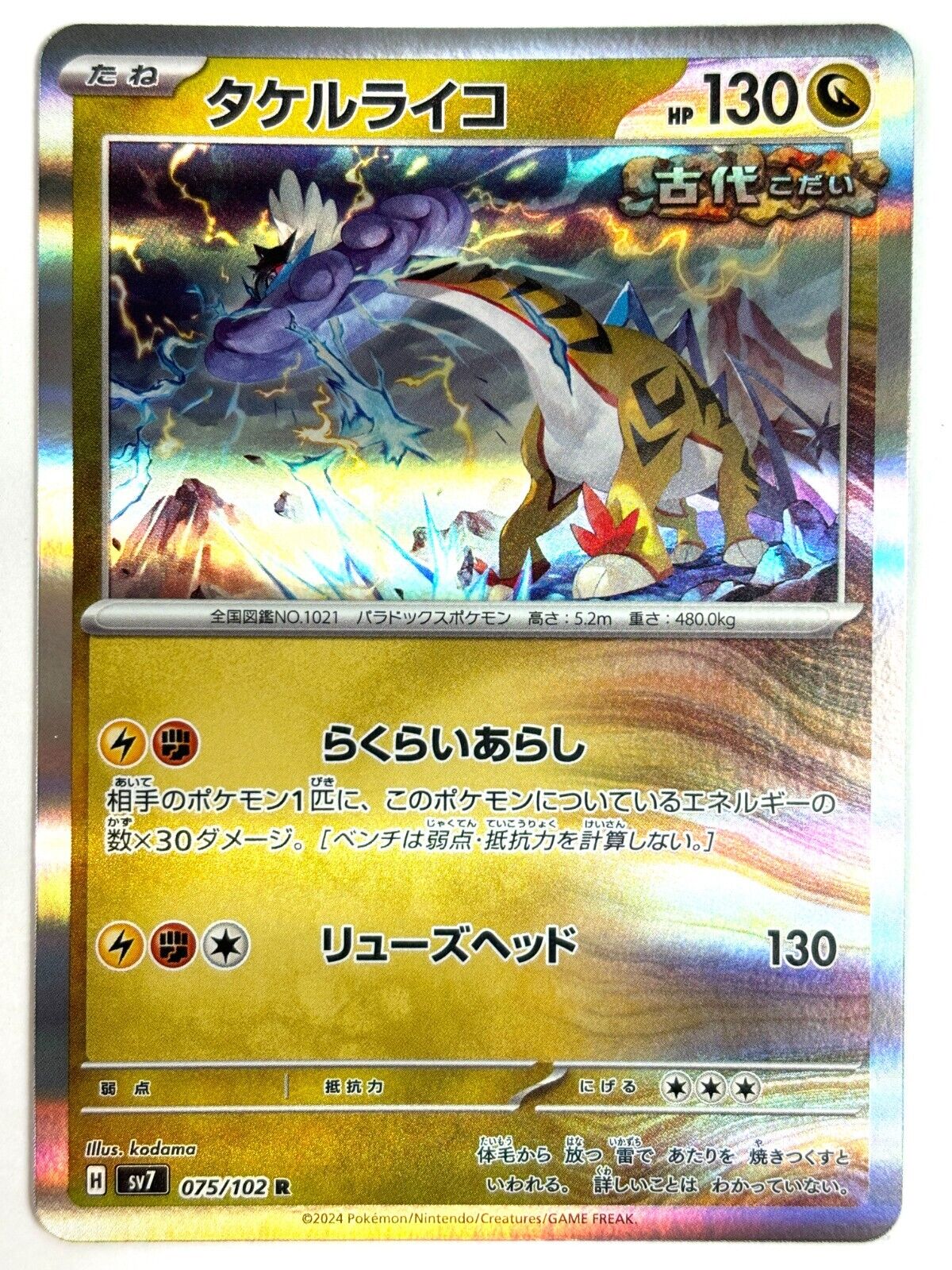 Pokemon Card Raging Bolt R 075/102 SV7 Stellar Miracle JAPAN Pokemon Card Raging Bolt R 075/102 SV7 Stellar Miracle JAPAN