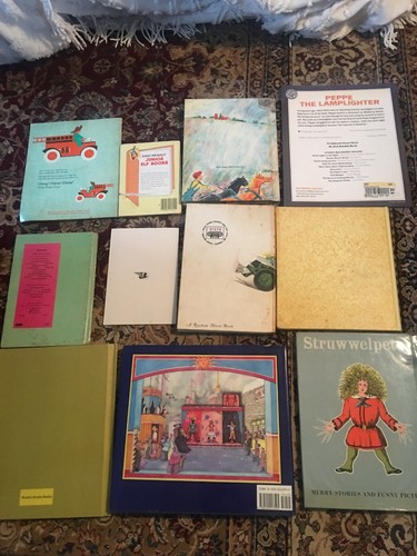 11 Antique Vtg Children’s Books Fairy Tales Police Firemen Giants Fab Lot!