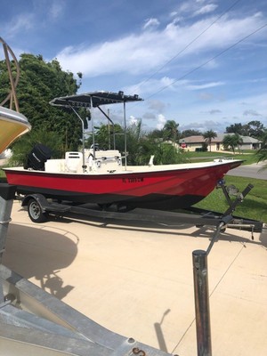 18 ft mckee craft skiff ceter console fishing boat