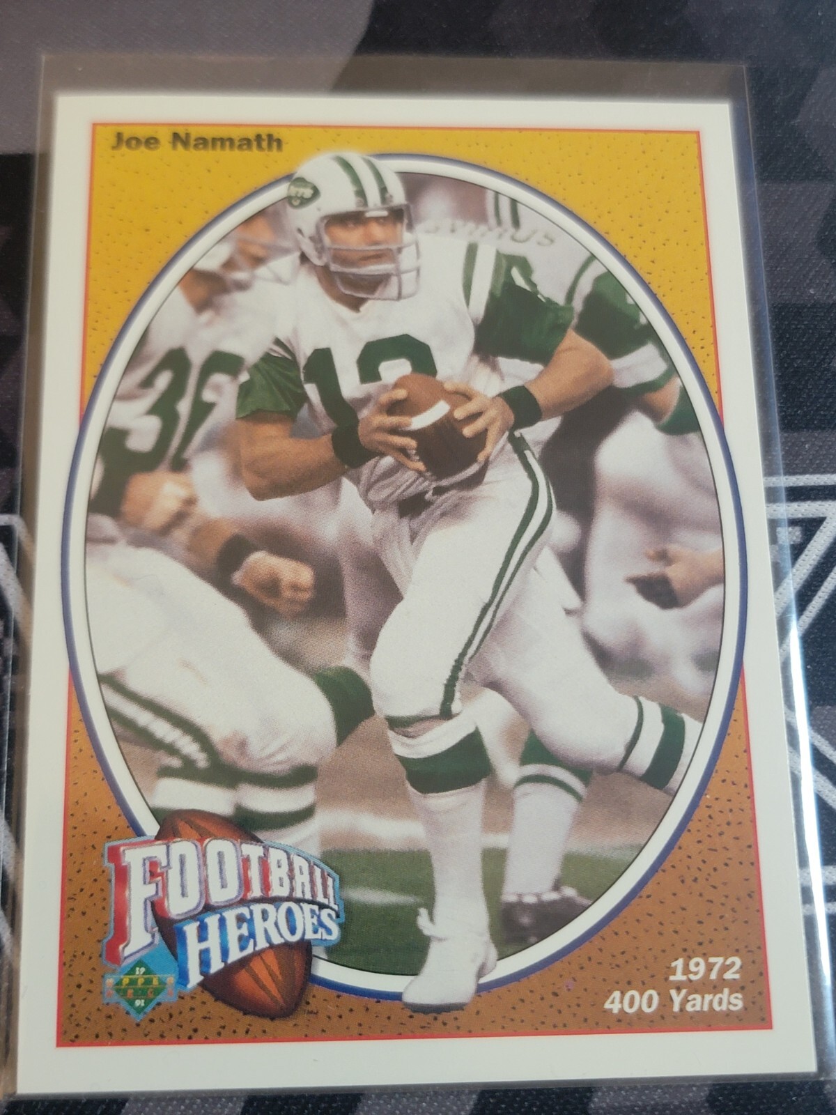 JOE NAMATH 1991 Upper Deck Heroes Insert #16 of 18. JETS | eBay