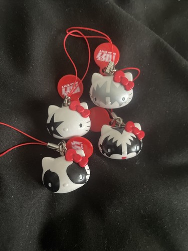 ☆コラボ☆KISS×KITTYチャームキャラピン&KISS×QPストラップセット ☆コラボ☆KISS×KITTYチャームキャラピン&KISS×QPストラップセット