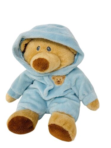 Ty Pluffies Baby Bear Blue Plush TyLux Non-Removable Pajamas S...