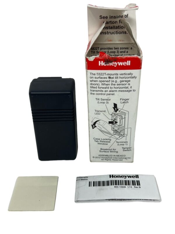 ADEMCO HONEYWELL 5822T Wireless Tilt Sensor Transmitter-Comp w/ 5800- Open Box