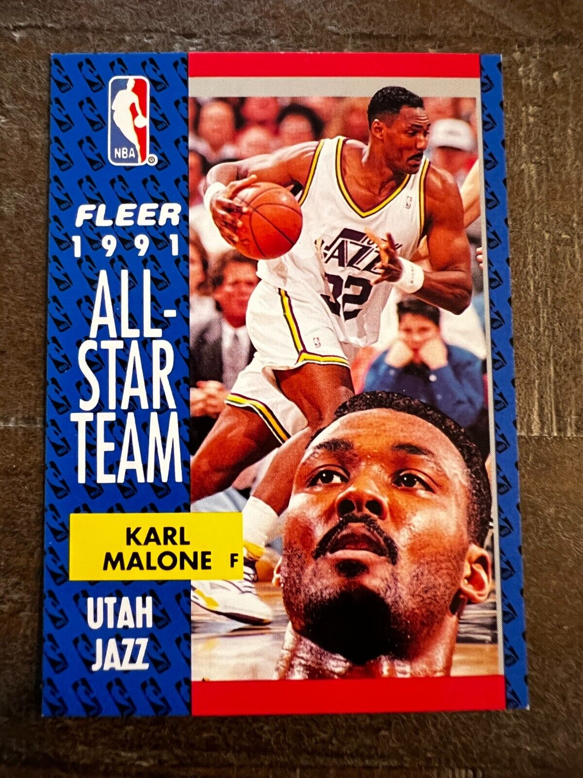 1991 Fleer All-Star Team NBA Basketball Card #219 Karl 1991 Fleer All-Star Team NBA Basketball Card #219 Karl