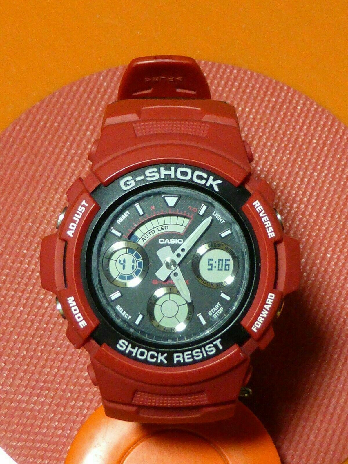 Casio G-Shock AW-591RL-4ADR #4778 Kawasaki Red Series WATCH Casio G-Shock AW-591RL-4ADR #4778 Kawasaki Red Series WATCH