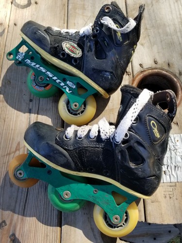 Mission xi Hockey Control Series Inline Roller Hockey Kids Size 1 -1 Wheel