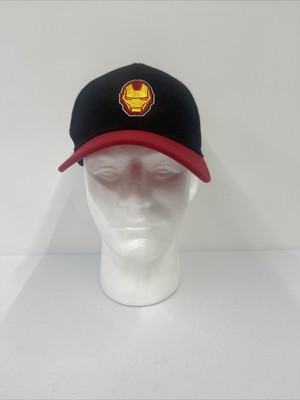 Marvel Entertainment ''Iron Man'' Snapback Adjustable Hat Black With Red Bill