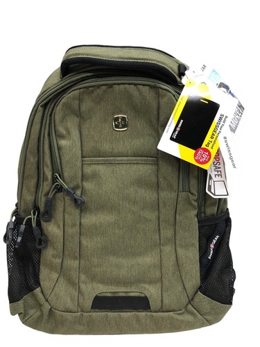 SwissGear Cecil 5505 Laptop Storage Backpack 18" Olive Green