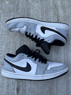 Nike Air Jordan 1 Low 'Light Smoke Grey' 553558-030 Size 11.5 READ