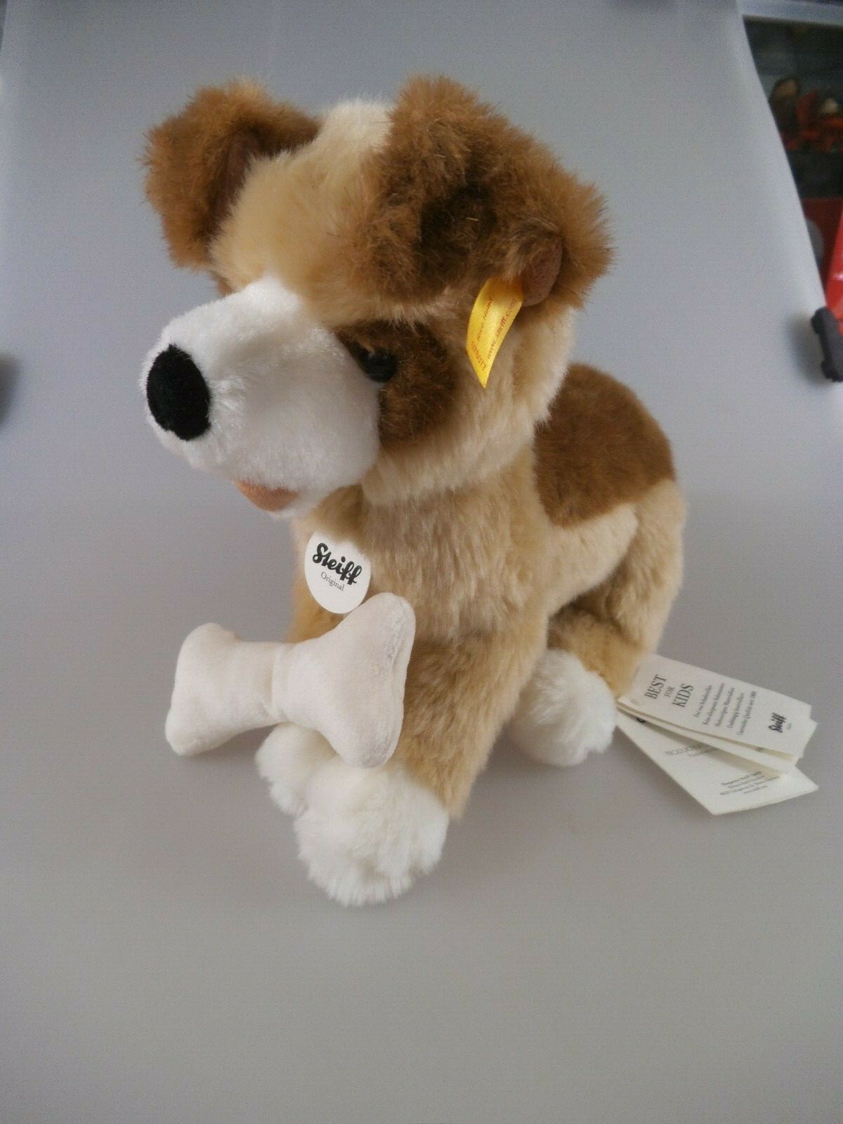 Steiff Rico Hund 076077 25cm blond/braun KFS - Best for Kids