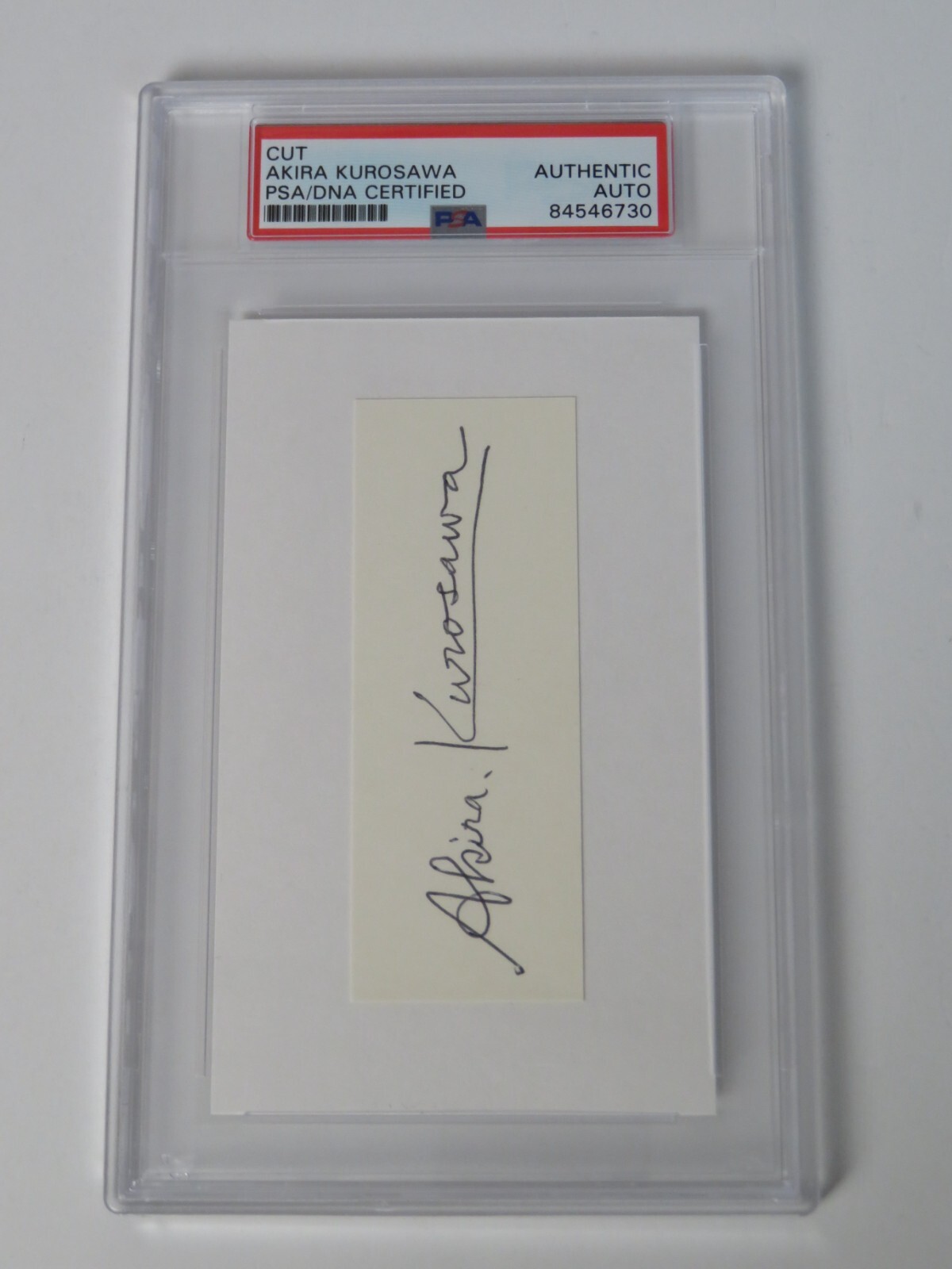 Akira Kurosawa DIRECTOR Signed Autograph Auto 3x5 Cut Index