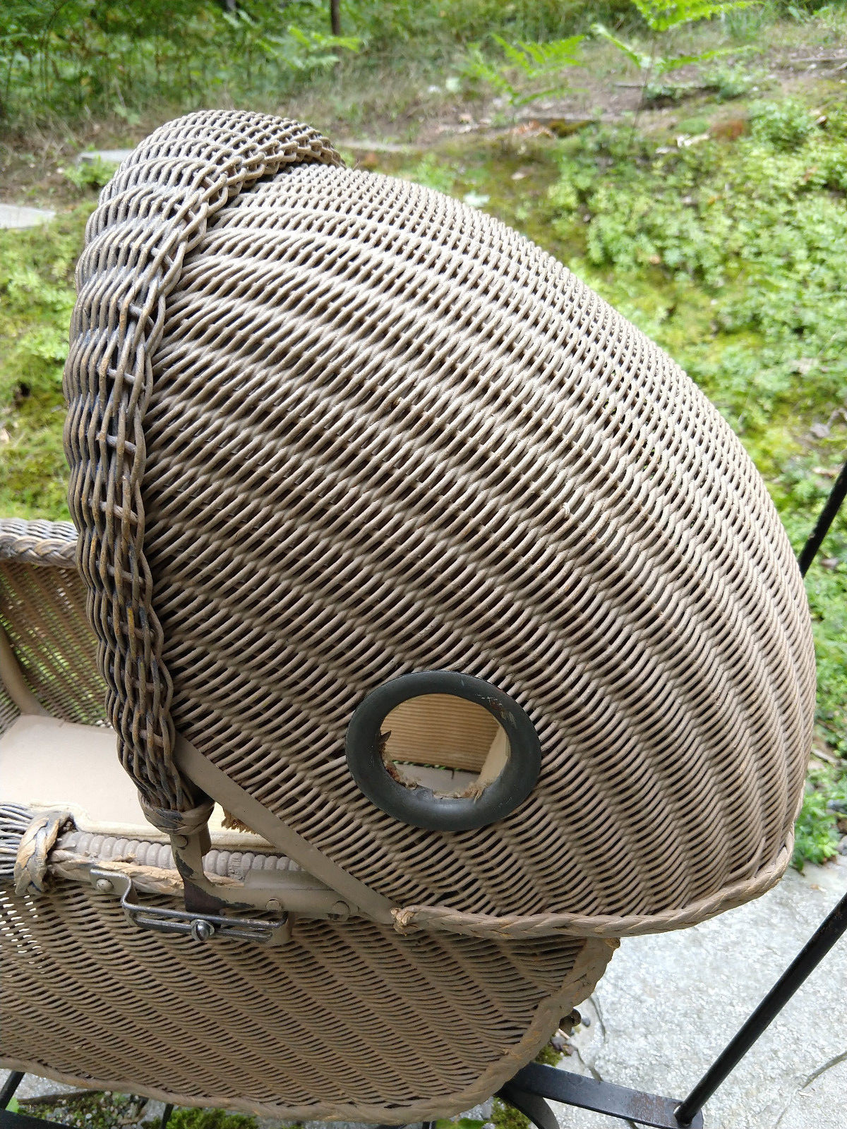 Antique Wicker Baby Doll Buggy Carriage Stroller Original Condition Very Clean