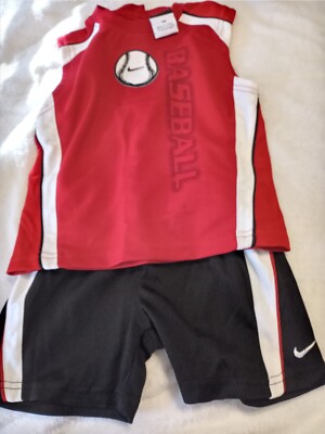 nike sleeveless shirt And Shorts Set. Size 12 Mth Infant