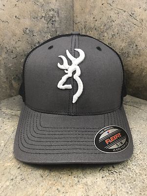 Browning Colstrip Charcoal Baseball Cap 308702892  S/M Flex Fit
