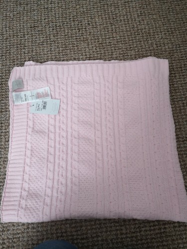 J By Jasper Conran Kids Babies Light Blue Knitted Border Blanket