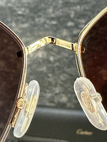 Pre-owned Cartier Sunglasses Glasses. Gold Frame Panther De . Nwt. Retail $1245 In Multicolor