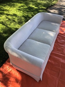 vintage 1970s cream baker furniture curved back sofa couch excellent condition! 6WTPLTSZ