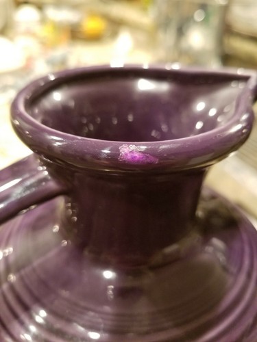 Vintage FIESTA Purple glaze CARAFE JUG PITCHER 60 oz   ~ Fiestaware USA