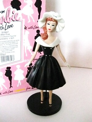 1993 Mattel Enesco From Barbie With Love After Five Figurine NIB Fashion Vintage