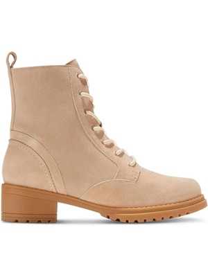 Женские армейские ботинки COLE HAAN бежевого цвета с круглым носком и блочным каблуком Camea 6 B