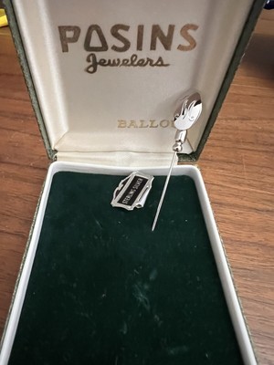 STERLING SILVER MONOGRAMMED LETTER  M  POSINS JEWELRS