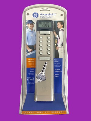 GE Access Point Digital Key Safe HIDEAKEY METAL GRAY Hide a Key New Sealed 